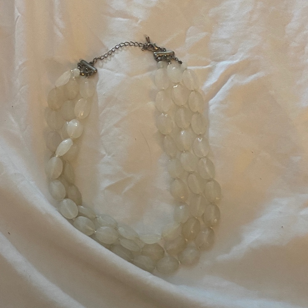 Boho Cream Beaded Necklace
